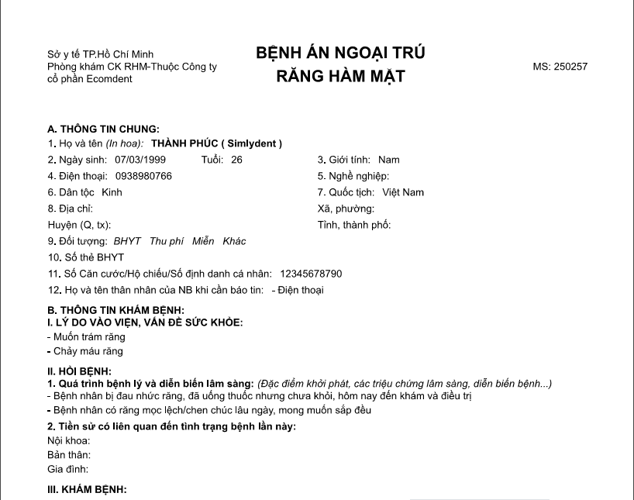 Hồ sơ bệnh án điện tử nha khoa: Nền tảng bắt buộc cho phòng khám hiện đại